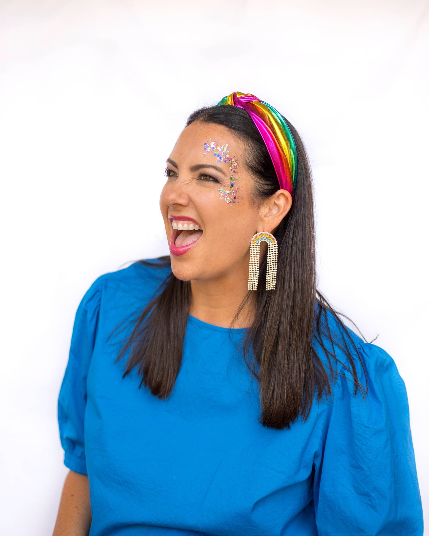 Rainbow Metallic Headband