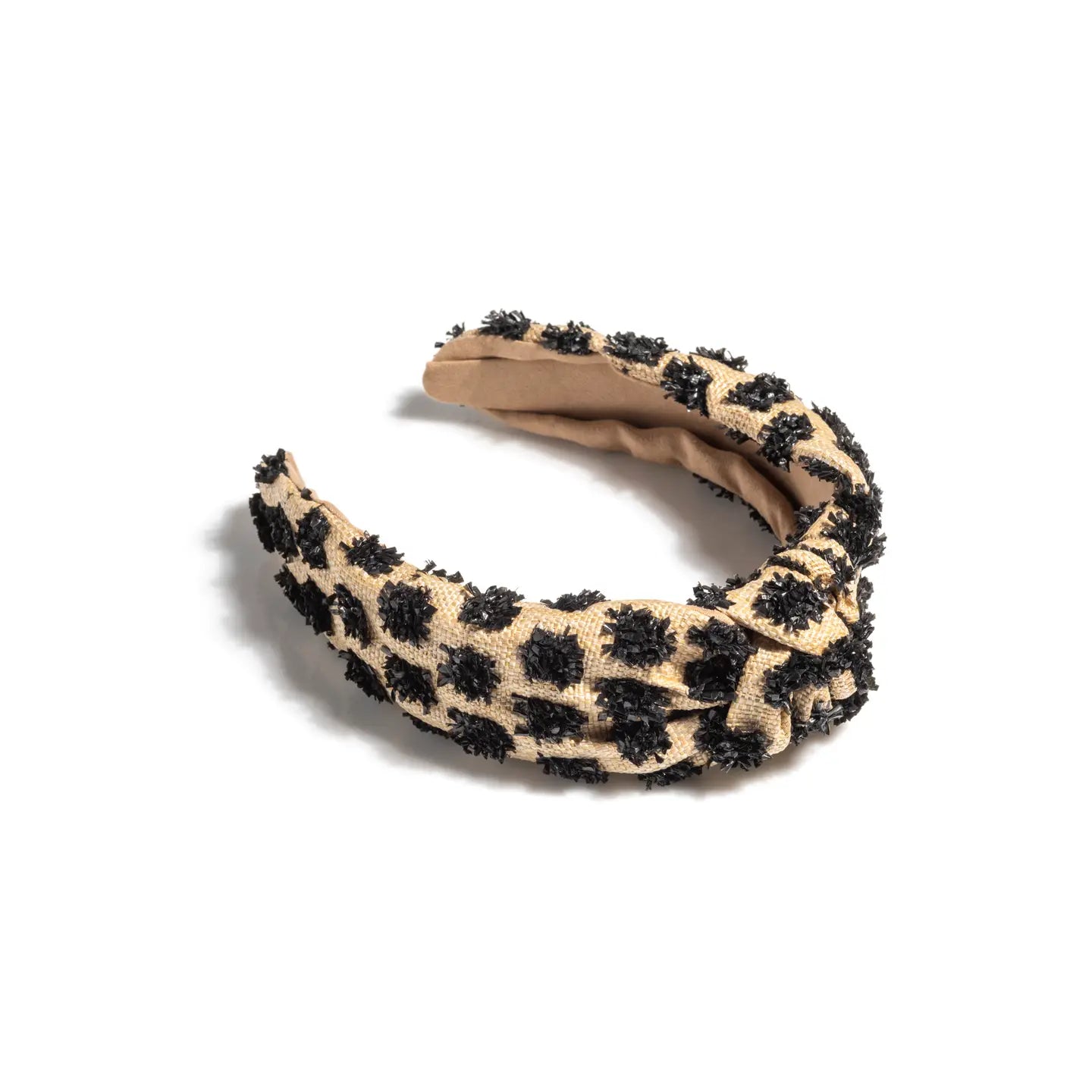 Pom Pom Straw Knot Headband