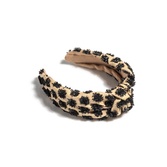 Pom Pom Straw Knot Headband