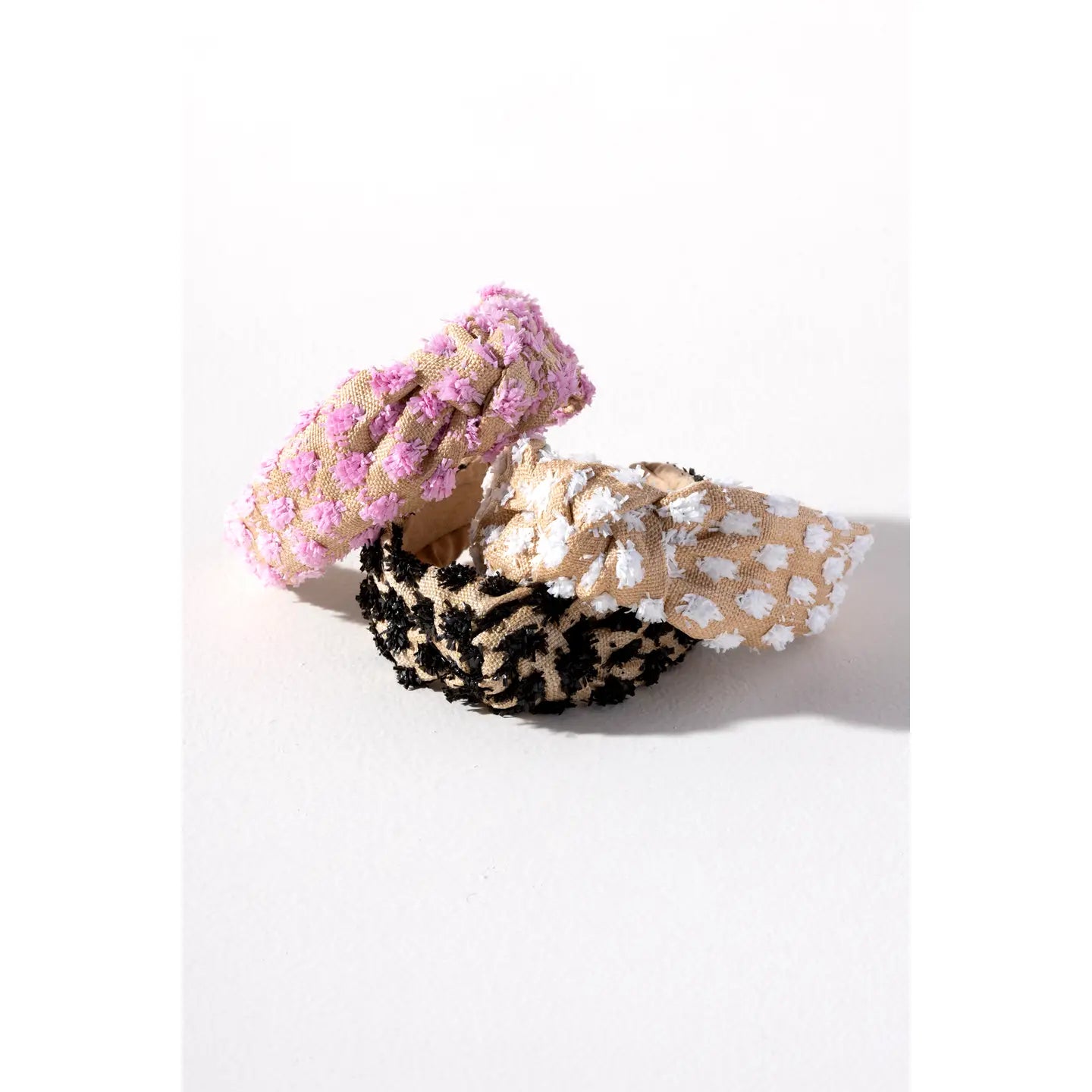 Pom Pom Straw Knot Headband