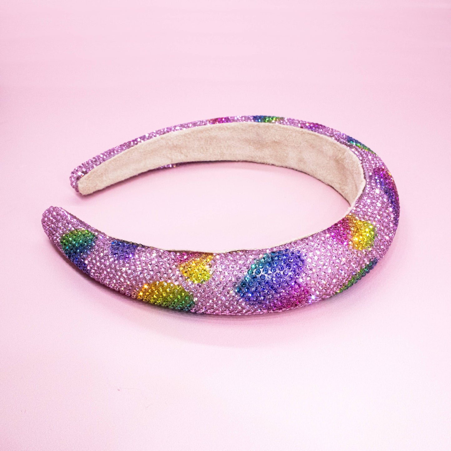 Rainbow Heart Kid's Rhinestone Headband